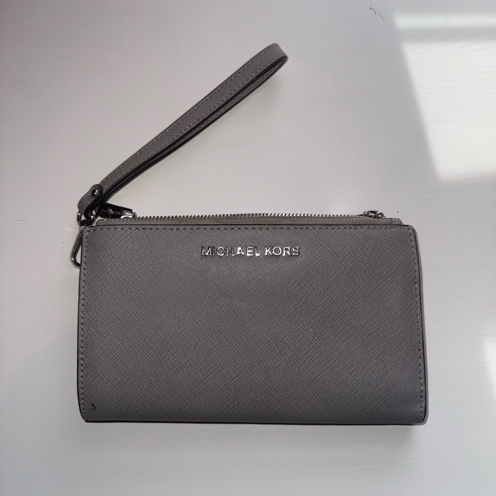 Michael Kors Charcoal Wristlet